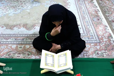 مراسم جزء خوانی در حرم مطهر سید تاج الدین غریب(ع)‎‎