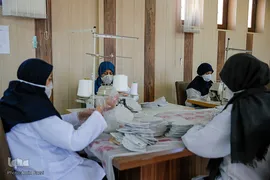 تلاش گروه های جهادی و مردمی شیراز در تولید ماسک