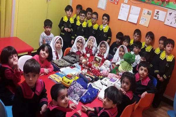 همدلی نونهالان مؤسسه مهد قرآن با کودکان مناطق زلزله‌زده