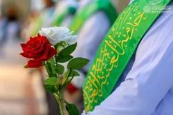 Hərəm xadimləri İmam Əli (ə) ilə beyətlərini təzələdilər - Foto