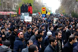 راهپیمایی دانشجویان دانشگاه های تهران در پی شهادت سردار قاسم سلیمانی