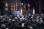مراسم عزاداری شب تاسوعا در جوار محل شهادت رهبر شهید