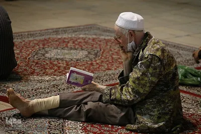 مراسم سوگواری شب شهادت امام جعفر صادق(ع) در حرم شاهچراغ‎‎