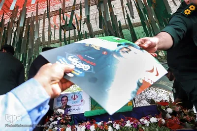 تشییع دریابان پاسدار شهید علیرضا تنگسیری در آبادان