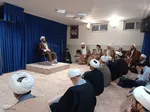 دیدار طلاب و علمای همدانی مقیم قم با ایت الله نوری همدانی‎