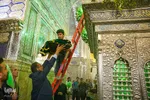 گلباران حرم شاهچراغ در شب ولادت امام رضا( ع‎‎)