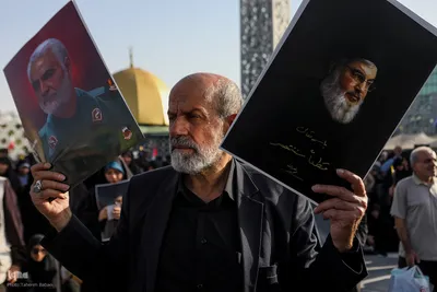 تجمع بزرگ مردم تهران برای اعلام حمایت از اجرای عملیات «وعده صادق ۲»