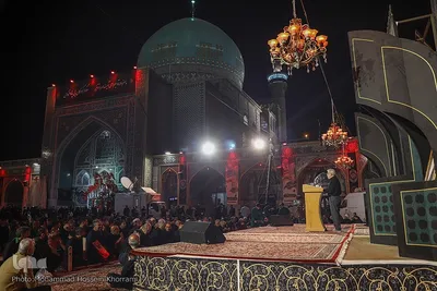 مراسم عزاداری شب شهادت امام رضا(ع) در حرم مطهر رضوی
