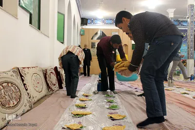 مراسم جزء خوانی قرآن کریم در آستان مقدس امامزادگان باقریه بیرجند