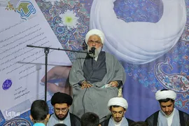 حجت‌الاسلام حسین اسکندری، تولیت مدرسه علمیه دارالسلام، چهارمین آیین عمامه‌گذاری شماری از طلاب و همچنین جشن حفظ کل قرآن کریم گروهی دیگر از طلاب مدرسه علمیه دارالسلام