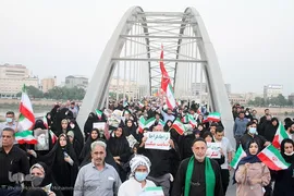 اجتماع مردم اهواز در محکومیت هنجارشکنی‌های اخیر