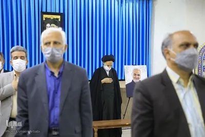 دیدار اعضای قرارگاه امنيت غذايی خراسان‌جنوبی با حجت الاسلام عبادی
