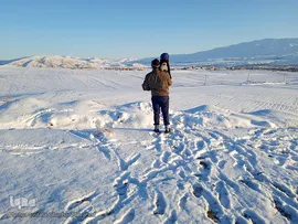 طبیعت زمستانی و روزهای سرد شهرستان اهر