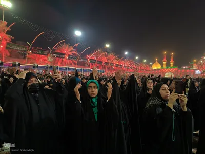 حال و هوای بین الحرمین در شام شهادت حضرت زینب(س)