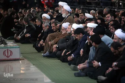 مراسم تشییع ۱۶آتش نشان شهید حادثه  پلاسکو