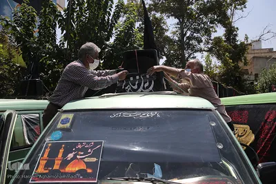 دسته عزاداران حسینی تاکسی رانان شهر تهران