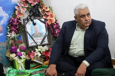 دیدار مسئولان استانی با خانواده شهید رضا صیادی