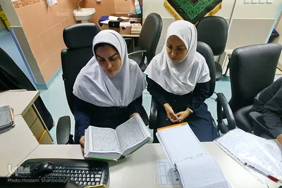مراسم احیای شب بیست و یکم ماه مبارک رمضان در بیمارستان امام رضا(ع) قم 