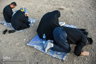 عزاداری تاسوعای حسینی در کویر «خوریان» سمنان