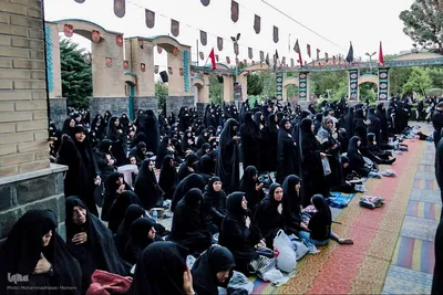 مراسم زیارت عاشورا بسیجیان همدان‎