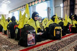 بدرقه کاروان زیارتی دانش‌آموزان خراسانی به کربلا