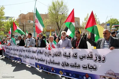 راهپیمایی روز قدس در یزد