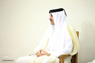 دیدار امیر قطر و هیئت همراه با رهبر معظم انقلاب