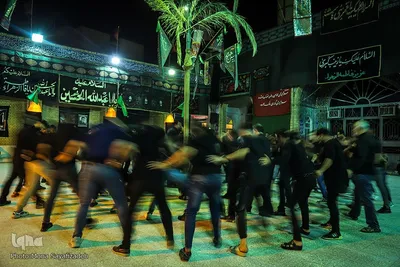مراسم سینه‌زنی بوشهری در مسجد امام سجاد(ع) اهواز