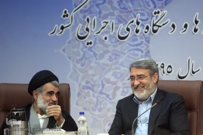  عبدالرضا رحمانی‌فضلی، وزیر کشور و حجت‌الاسلام سیداحمد زرگر، دبیر ستاد امر به معروف و نهی از منکر