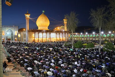 مراسم تحویل سال نو در حرم مطهر شاهچراغ (ع) شیراز‎