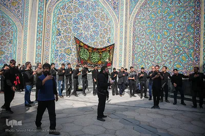 عزاداری شهادت امام رضا(ع) در حرم مطهر رضوی