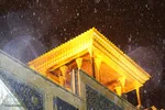 اولین برف زمستانی در قم