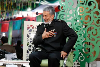 امیر دریادار حبیب الله سیاری در اجلاسیه دانش‌آموزان کنگره سه هزار شهید استان قزوین⁩