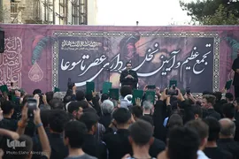 تجمع هیئات عزاداری و آیین نخل گردانی عصر تاسوعا