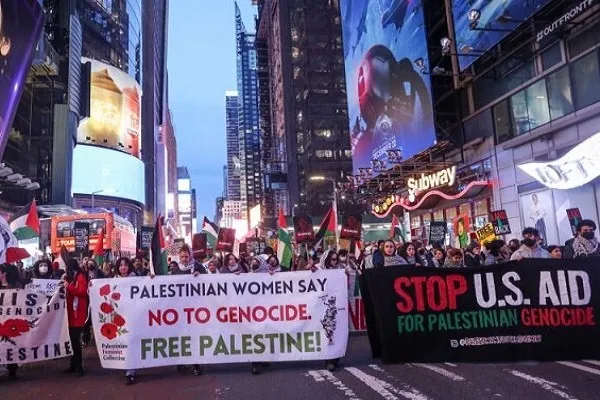 New York’ta Filistin’e destek gösterisi
