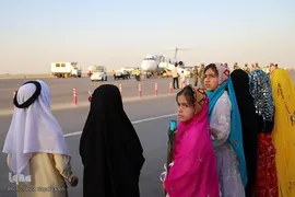 استقبال از خدام حرم مطهر امام رضا علیه السلام در فرودگاه بین‌المللی شهید سپهبد قاسم سلیمانی اهواز