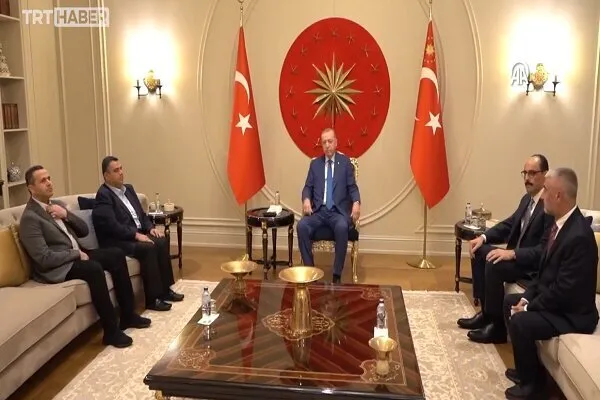 Ərdoğan İsmayıl Həniyyənin oğullarını qəbul edib