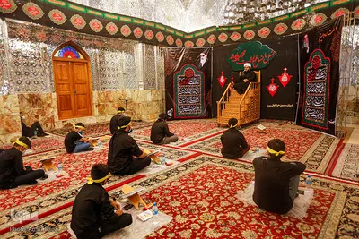 هیئت دانش آموزی‎ در حرم مطهر سید میر محمد (ع)