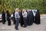 استقبال از پیکرهای شهیدان «قاسم بلند» و  «عبدالرضا حمودی»