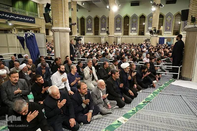 سوگواری ضربت خوردن حضرت امیرالمؤمنین(ع) در حسینه امام خمینی(ره)