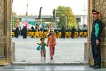 اجتماع پر شور دختران نوجوان در گلزار شهدای قزوین‎‎