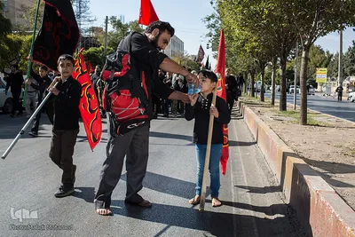 راهپیمایی جاماندگان اربعین در قزوین