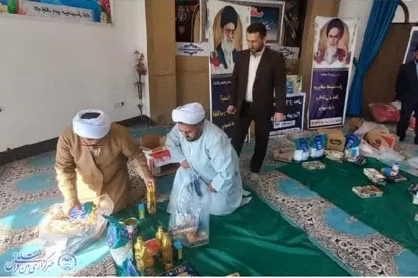 تهیه و توزیع ۲۰۰ بسته معیشتی در گلوگاه
