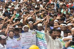 Les manifestants Rohingyas ont exigé leur retour en Birmanie