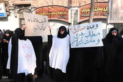 تشییع لاله‌های گمنام دفاع مقدس در تبریز‎