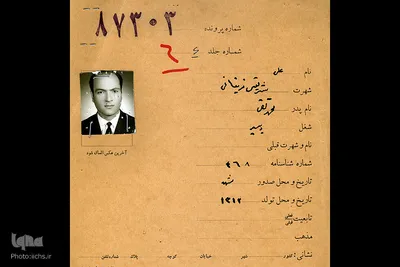 جلد پرونده دکترعلی شریعتی درساواک


