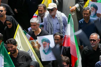 تشییع پیکر ۶۰ شهید اقتدار در تهران