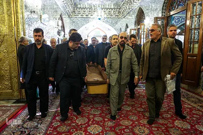 مراسم تشییع کاظم محمدزاده در حرم مطهر رضوی