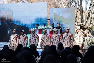 تشییع پیکر مطهر پنج شهید گمنام در تبریز‎