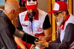 حماسه صاحب‌عزاهای سرخ و سفید پوش در مراسم تشییع قائد شهید امت